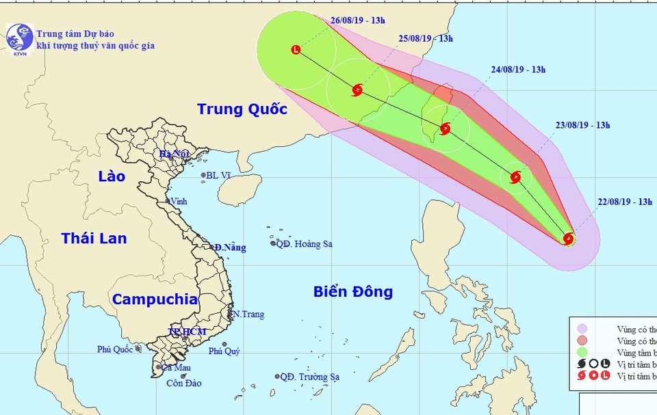Xuất hiện bão gần Biển Đông - 1 Xuất hiện bão gần Biển Đông - 1
