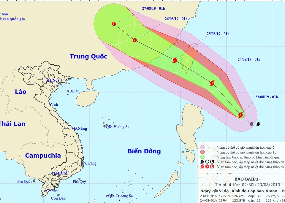 Bão Bailu gần Biển Đông sẽ tiếp tục mạnh lên - 1 Bão Bailu gần Biển Đông sẽ tiếp tục mạnh lên - 1