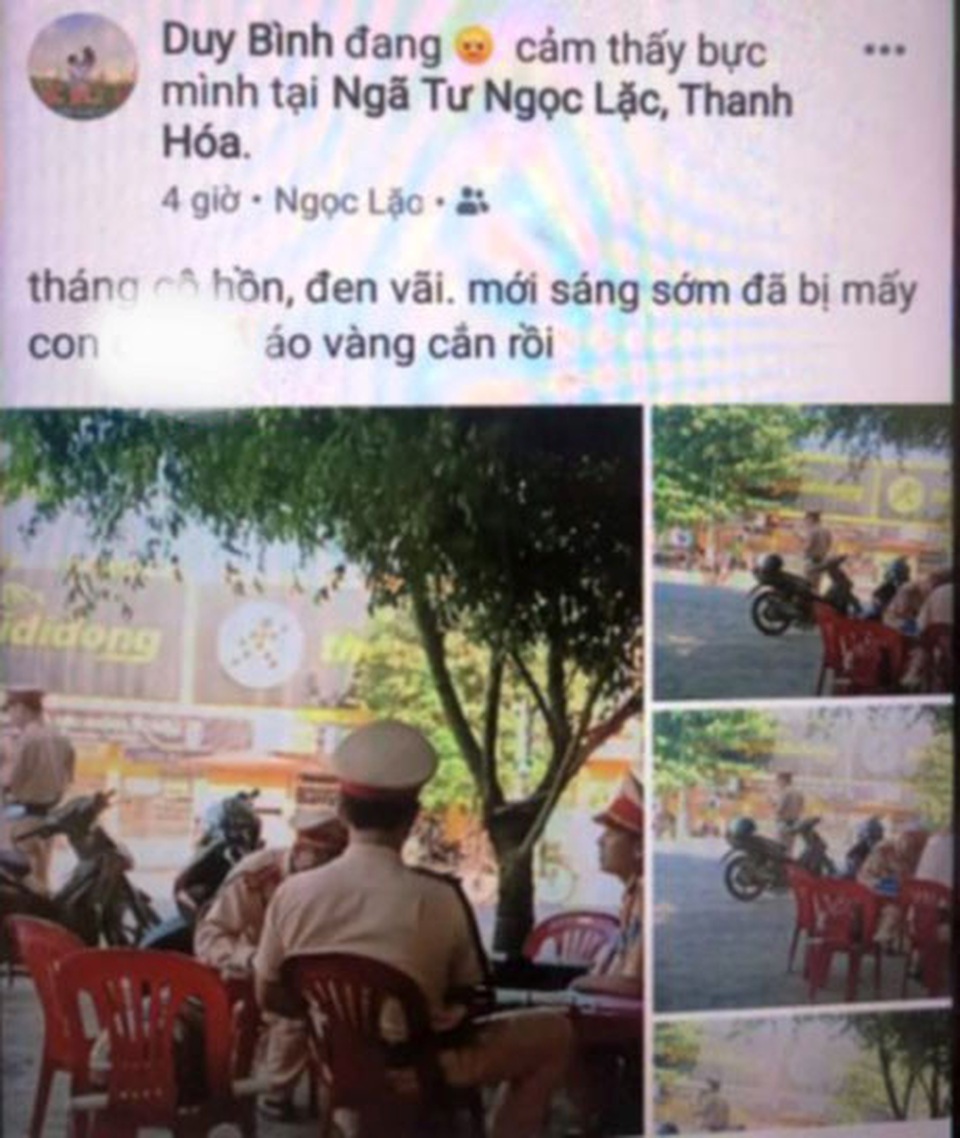 Nam thanh niên bị phạt 7,5 triệu đồng vì lên mạng xúc phạm CSGT - 1 Nam thanh niên bị phạt 7,5 triệu đồng vì lên mạng xúc phạm CSGT - 1