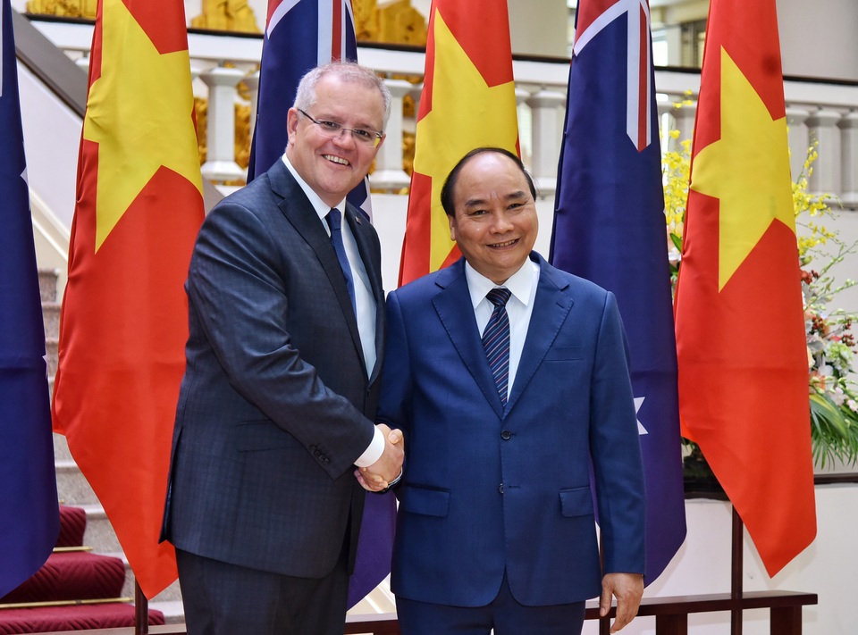 Thủ tướng Nguyễn Xuân Phúc đón người đồng cấp Australia lần đầu thăm chính thức Việt Nam - 4 Thủ tướng Nguyễn Xuân Phúc đón người đồng cấp Australia lần đầu thăm chính thức Việt Nam - 4