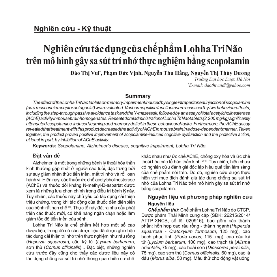 Lú lẫn, hay quên tuổi già: Nguyên nhân và giải pháp - 2 Lú lẫn, hay quên tuổi già: Nguyên nhân và giải pháp - 2
