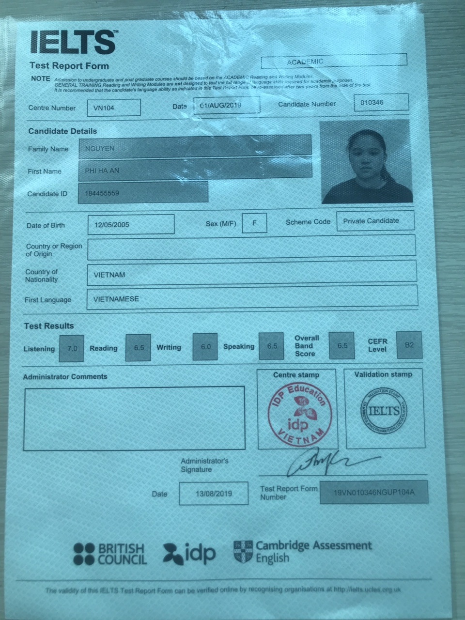 Nữ sinh lớp 9 “bật mí” bí quyết đạt IELTS 6.5 - 3 Nữ sinh lớp 9 “bật mí” bí quyết đạt IELTS 6.5 - 3