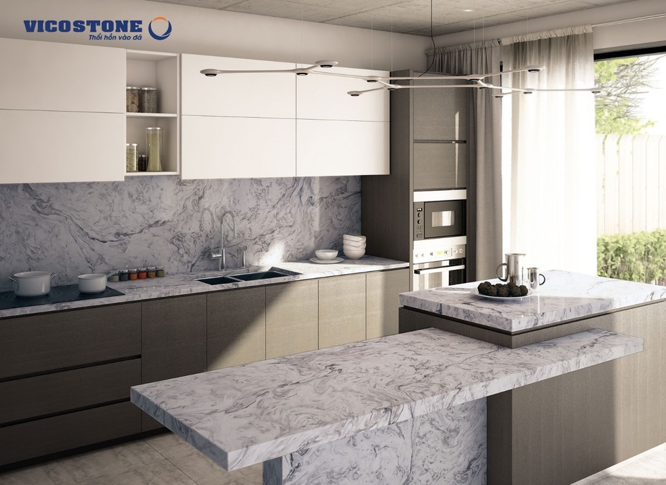 Bí quyết sử dụng đá gốc Thạch anh phù hợp từng phong cách bếp - 5