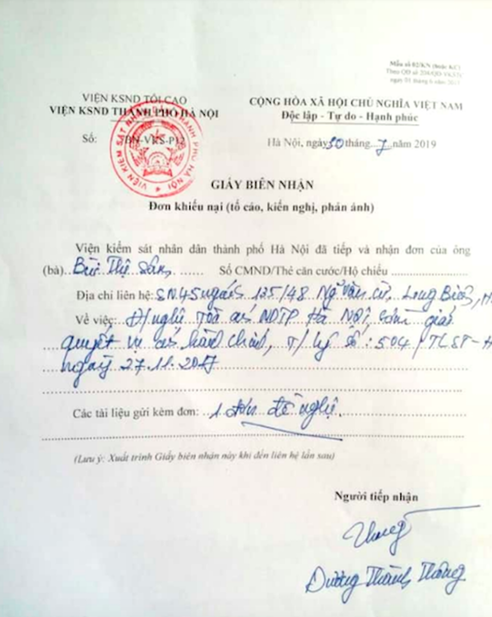 TAND TP Hà Nội thụ lý vụ án gần 2 năm vẫn chưa đưa ra xét xử! - 5 TAND TP Hà Nội thụ lý vụ án gần 2 năm vẫn chưa đưa ra xét xử! - 5