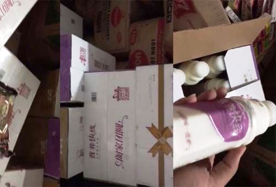 Phát hiện gần 2 tấn bánh kẹo, sữa đóng chai không rõ nguồn gốc - 1 Phát hiện gần 2 tấn bánh kẹo, sữa đóng chai không rõ nguồn gốc - 1