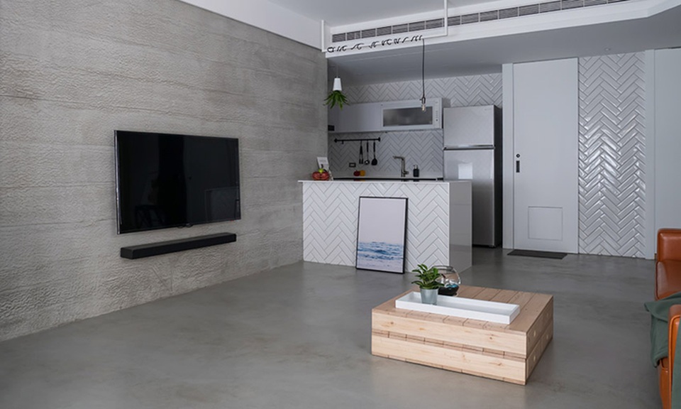 Phá cách với căn hộ làm bằng tường xi măng - 2 Phá cách với căn hộ làm bằng tường xi măng - 2