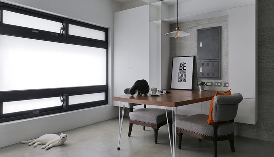 Phá cách với căn hộ làm bằng tường xi măng - 4 Phá cách với căn hộ làm bằng tường xi măng - 4