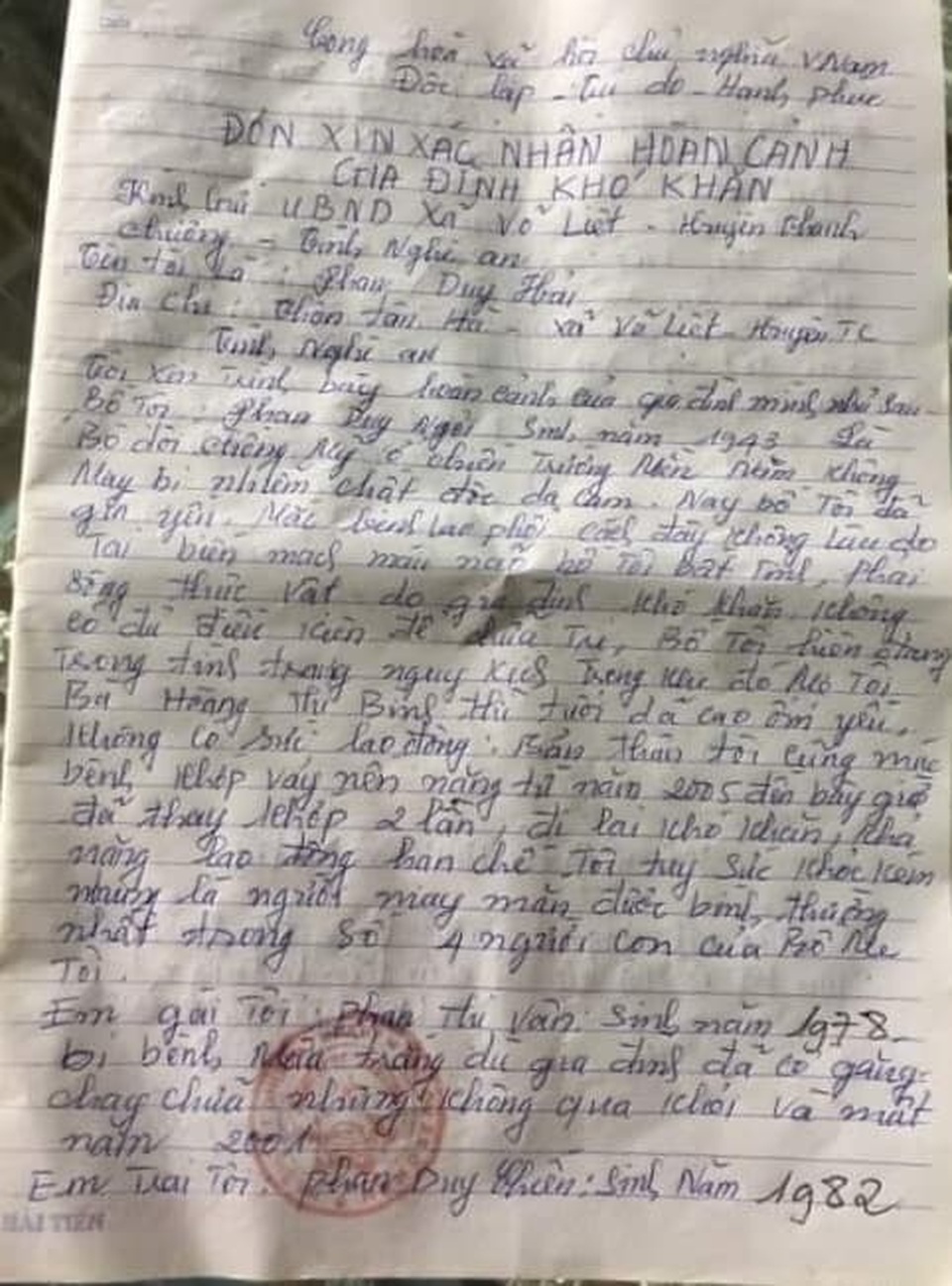 Vết gợn gia đình da cam sống quay quắt với cả tá bệnh hiểm nghèo - 6