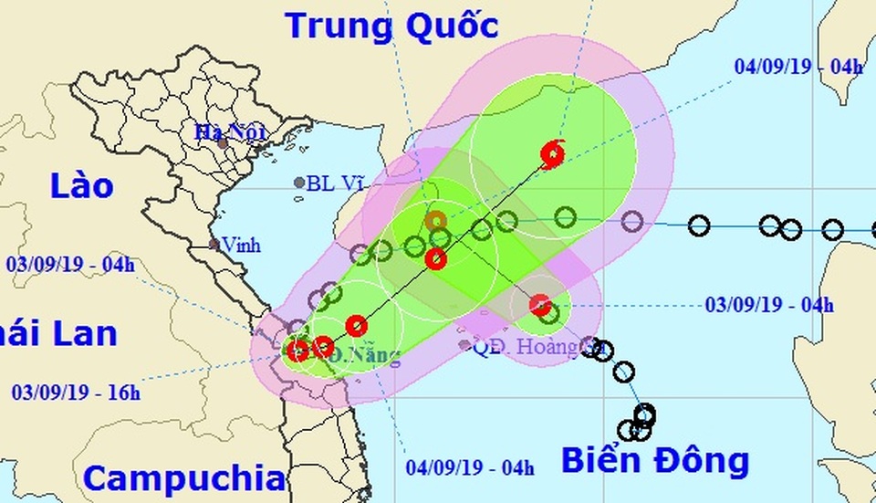 Áp thấp nhiệt đới gần bờ đã vào đất liền Quảng Trị - Thừa Thiên Huế - 1 Áp thấp nhiệt đới gần bờ đã vào đất liền Quảng Trị - Thừa Thiên Huế - 1