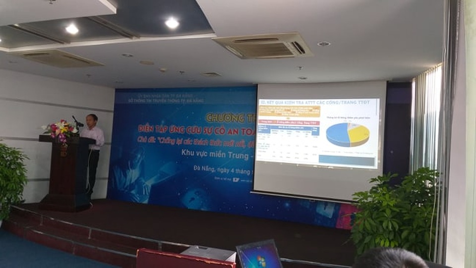 Diễn tập ứng cứu sự cố an toàn thông tin khu vực miền Trung - Tây Nguyên - 1 Diễn tập ứng cứu sự cố an toàn thông tin khu vực miền Trung - Tây Nguyên - 1