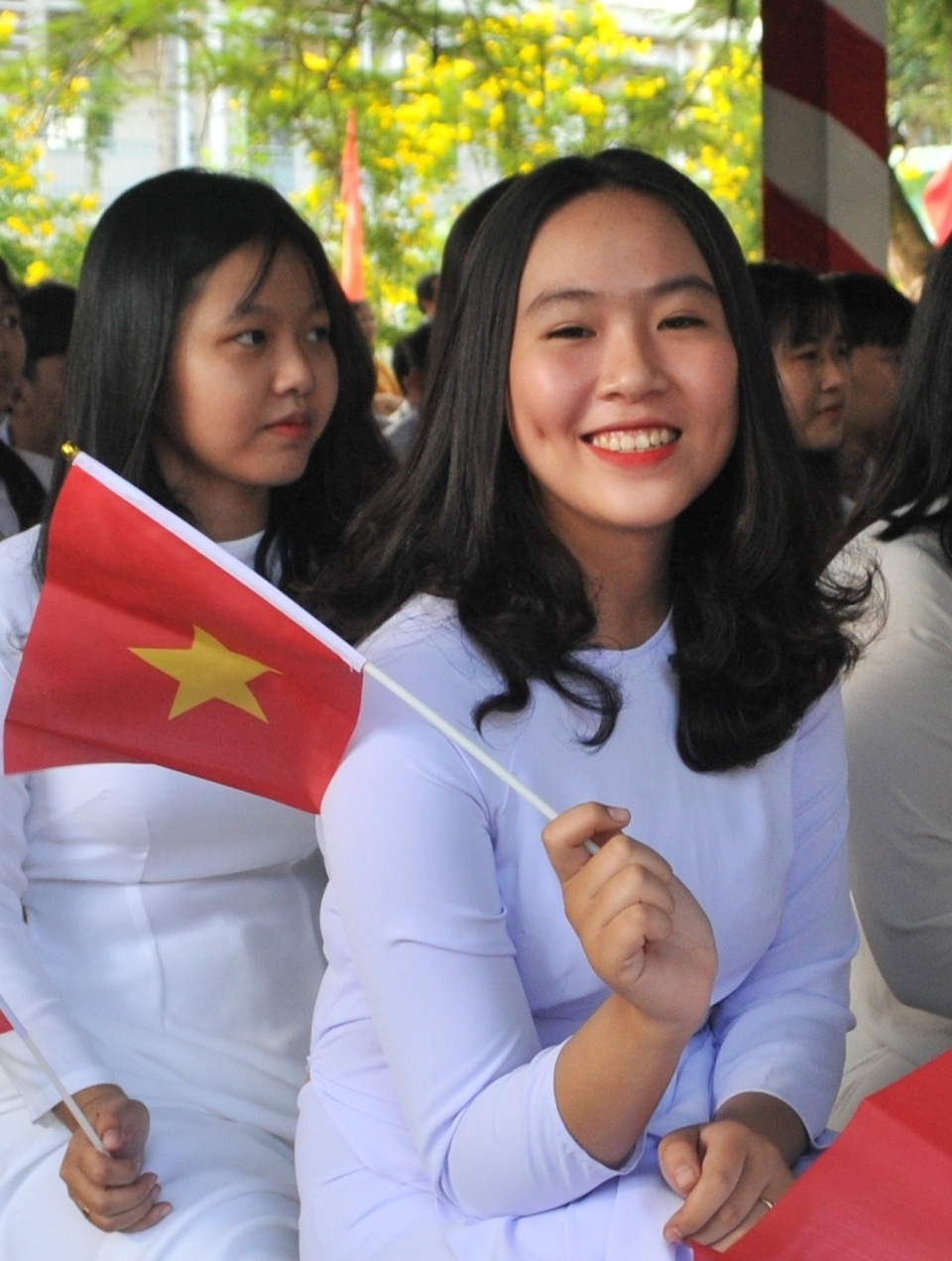 Nét đẹp trong veo của nữ sinh ngôi trường đón chào Chủ tịch quốc hội ngày khai giảng - 8 Nét đẹp trong veo của nữ sinh ngôi trường đón chào Chủ tịch quốc hội ngày khai giảng - 8