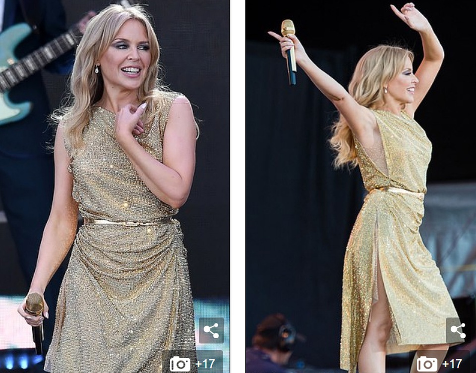 Kylie Minogue diện váy đính 100.000 viên pha lê - 5
