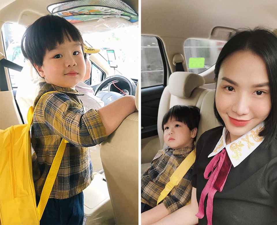Sao Việt đưa con đến trường ngày khai giảng - 10