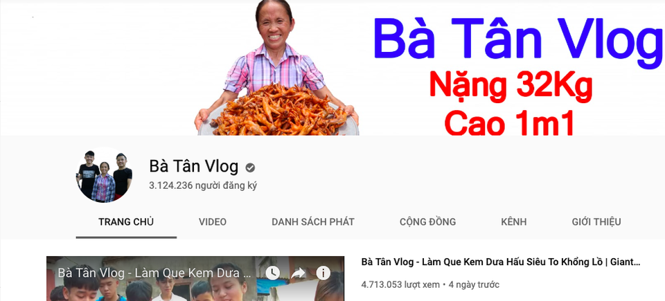 Bà Tân “Vlog” nhận tiền quảng cáo từ Youtube: Có thật đạt 300 triệu đồng/tháng? - 7 Bà Tân “Vlog” nhận tiền quảng cáo từ Youtube: Có thật đạt 300 triệu đồng/tháng? - 7
