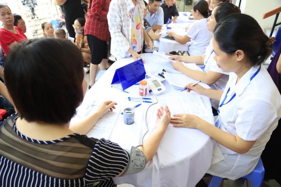Hàng trăm người dân được khám sức khoẻ miễn phí sau vụ cháy nhà máy Rạng Đông - 2 Hàng trăm người dân được khám sức khoẻ miễn phí sau vụ cháy nhà máy Rạng Đông - 2