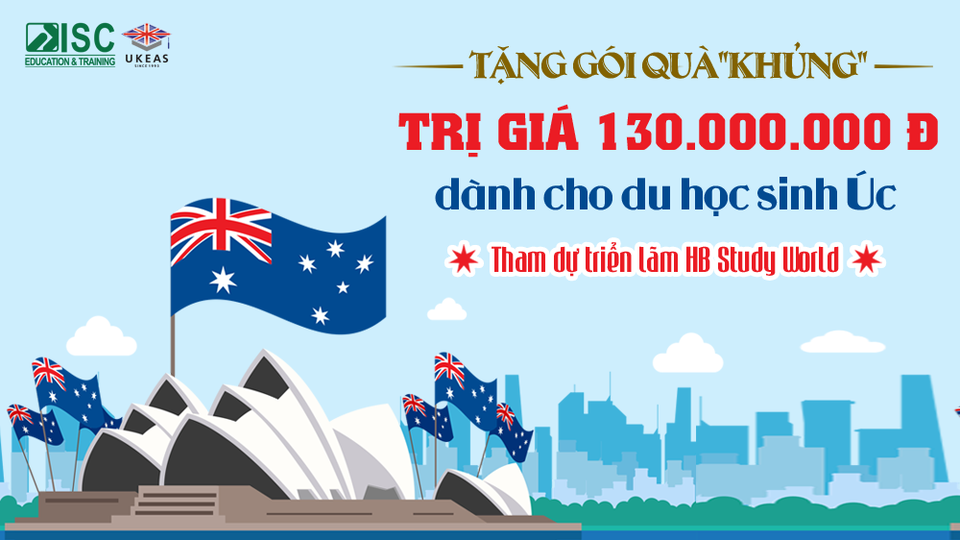 Tặng gói quà “khủng” 130 triệu đồng cho học sinh nộp hồ sơ du học Úc tại triển lãm Study World - 1