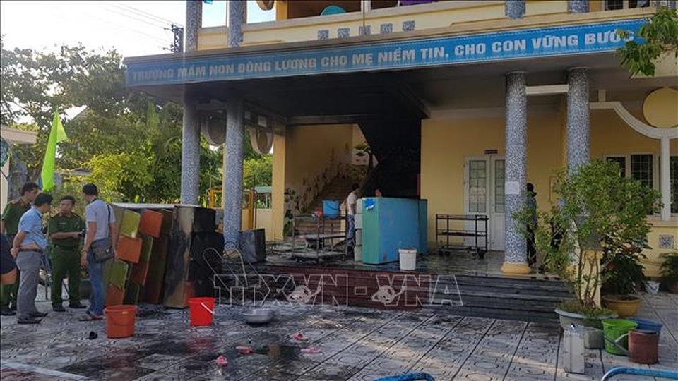 Cháy tại trường mầm non, hơn 100 học sinh được sơ tán an toàn - 1 Cháy tại trường mầm non, hơn 100 học sinh được sơ tán an toàn - 1