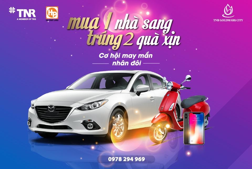Sở hữu siêu xe Mazda 3 khi mua căn hộ tại TNR Sky Park - 2