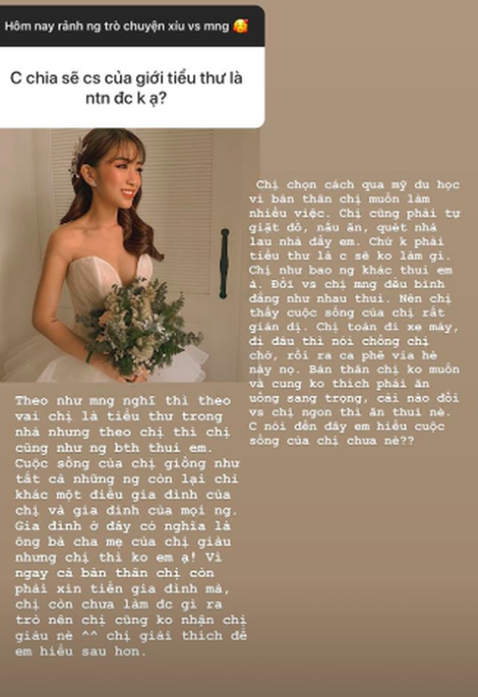 Tiểu thư Joyce Phạm: Mình vẫn phải tự giặt đồ, nấu ăn - 3 Tiểu thư Joyce Phạm: Mình vẫn phải tự giặt đồ, nấu ăn - 3