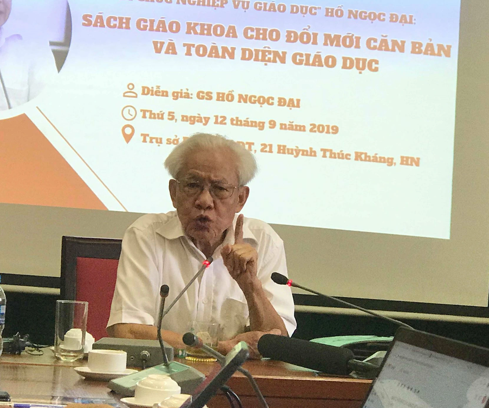 Sách công nghệ của GS Hồ Ngọc Đại “rớt” vòng 1: Hội đồng thẩm định hay 931.000 học sinh quan trọng? - 1 Sách công nghệ của GS Hồ Ngọc Đại “rớt” vòng 1: Hội đồng thẩm định hay 931.000 học sinh quan trọng? - 1