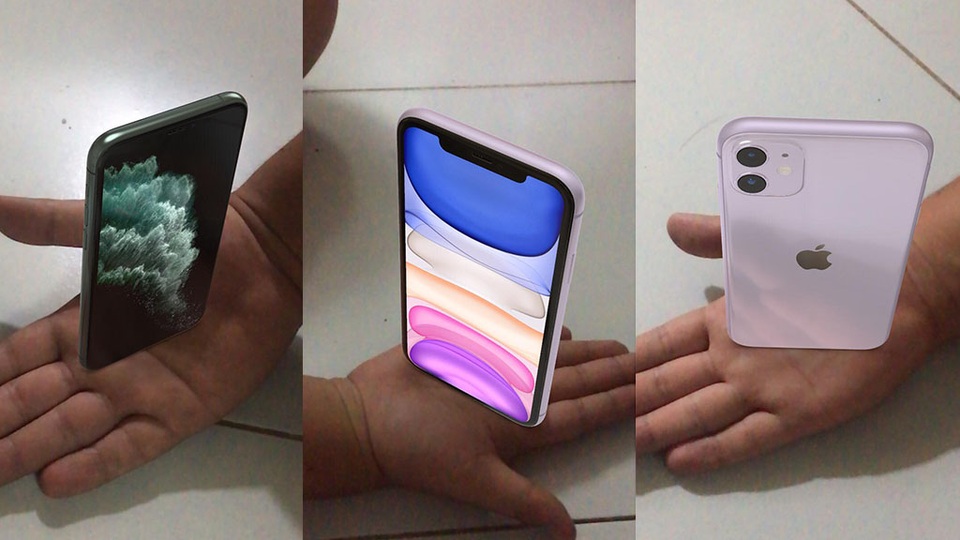Cách trên tay sớm iPhone 11, iPhone 11 Pro bằng công nghệ AR - 3 Cách trên tay sớm iPhone 11, iPhone 11 Pro bằng công nghệ AR - 3