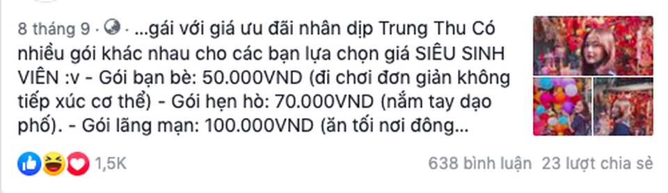 Dân mạng thích thú với dịch vụ thuê người yêu đi chơi trung thu - 2 Dân mạng thích thú với dịch vụ thuê người yêu đi chơi trung thu - 2