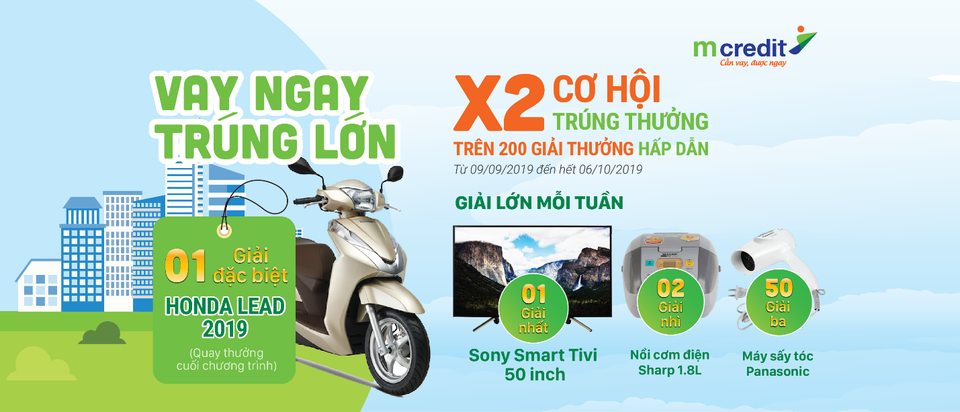Trúng lớn khi vay mua xe máy cùng Mcredit - 2 Trúng lớn khi vay mua xe máy cùng Mcredit - 2