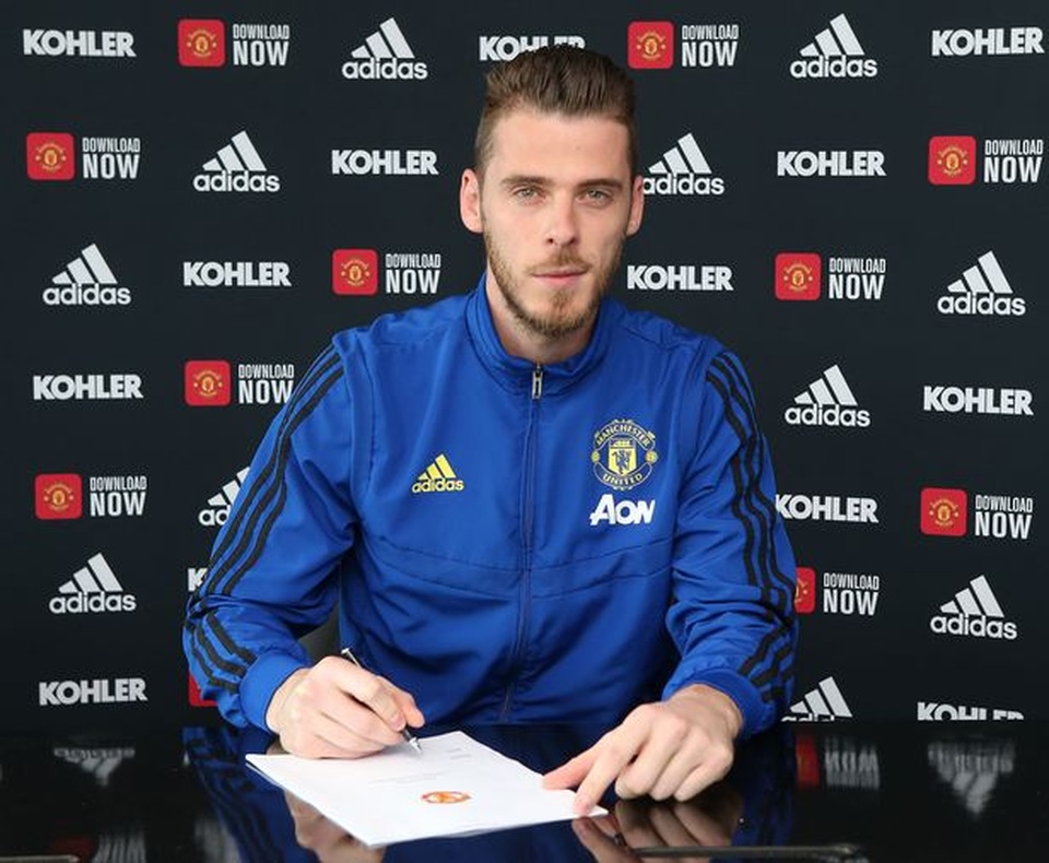 De Gea ký hợp đồng với mức lương “khủng” tại Man Utd - 1 De Gea ký hợp đồng với mức lương “khủng” tại Man Utd - 1