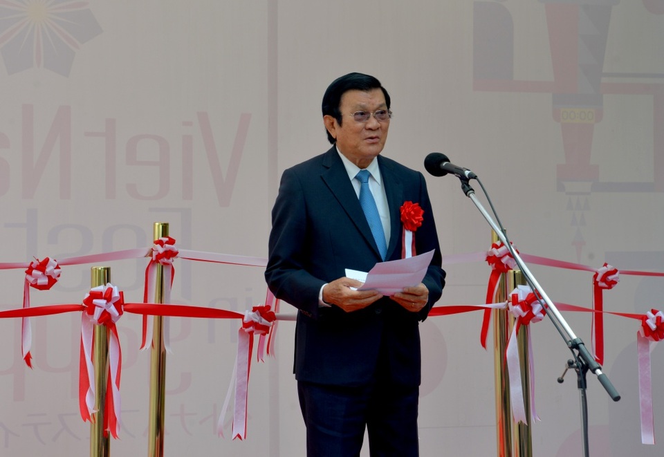 Nguyên Chủ tịch nước Trương Tấn Sang dự Lễ hội Việt Nam tại Sapporo 2019 - 1 Nguyên Chủ tịch nước Trương Tấn Sang dự Lễ hội Việt Nam tại Sapporo 2019 - 1