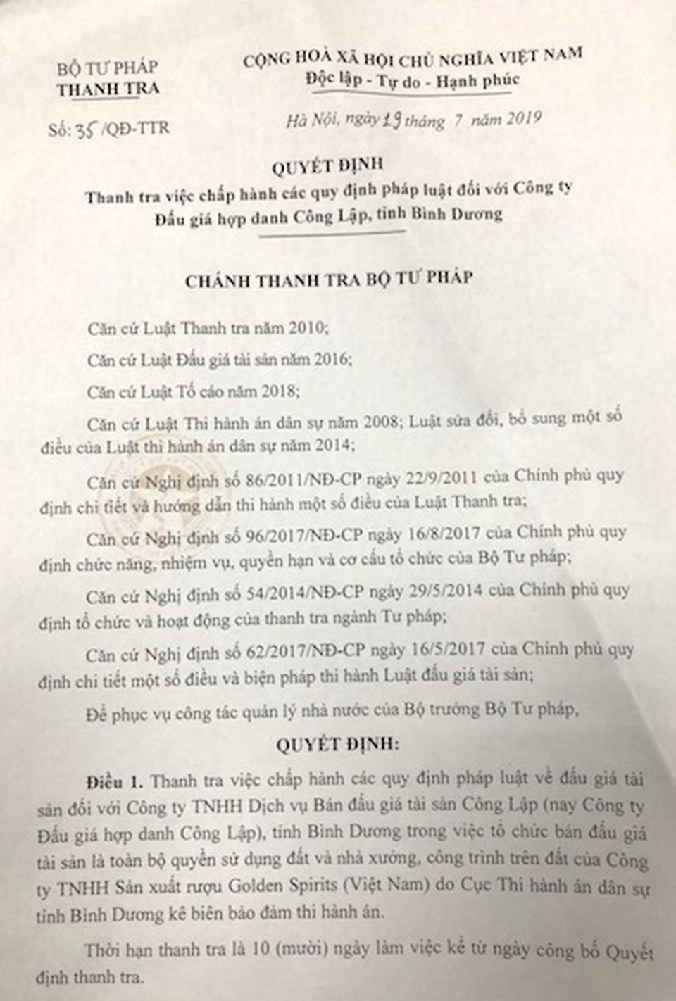 Nhịp cầu bạn đọc số 14: Đề nghị thanh tra nghiêm túc vụ thi hành án bị tố khuất tất tại Bình Dương! - 1 Nhịp cầu bạn đọc số 14: Đề nghị thanh tra nghiêm túc vụ thi hành án bị tố khuất tất tại Bình Dương! - 1