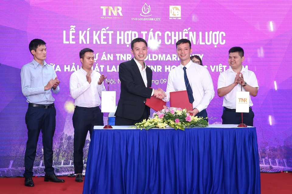 Hải Phát Land bắt tay TNR Holdings phân phối độc quyền dự án TNR Goldmark City - 1 Hải Phát Land bắt tay TNR Holdings phân phối độc quyền dự án TNR Goldmark City - 1