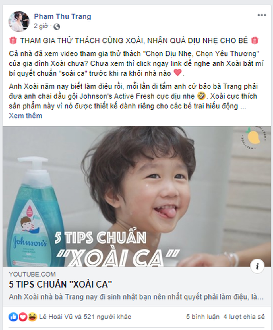 Thử thách “dịu nhẹ” cho bé, các hot mom vượt qua như thế nào? - 1 Thử thách “dịu nhẹ” cho bé, các hot mom vượt qua như thế nào? - 1