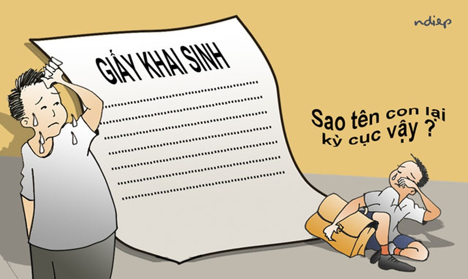 Đặt tên con: Xin đừng để trẻ phải mặc cảm - 1 Đặt tên con: Xin đừng để trẻ phải mặc cảm - 1