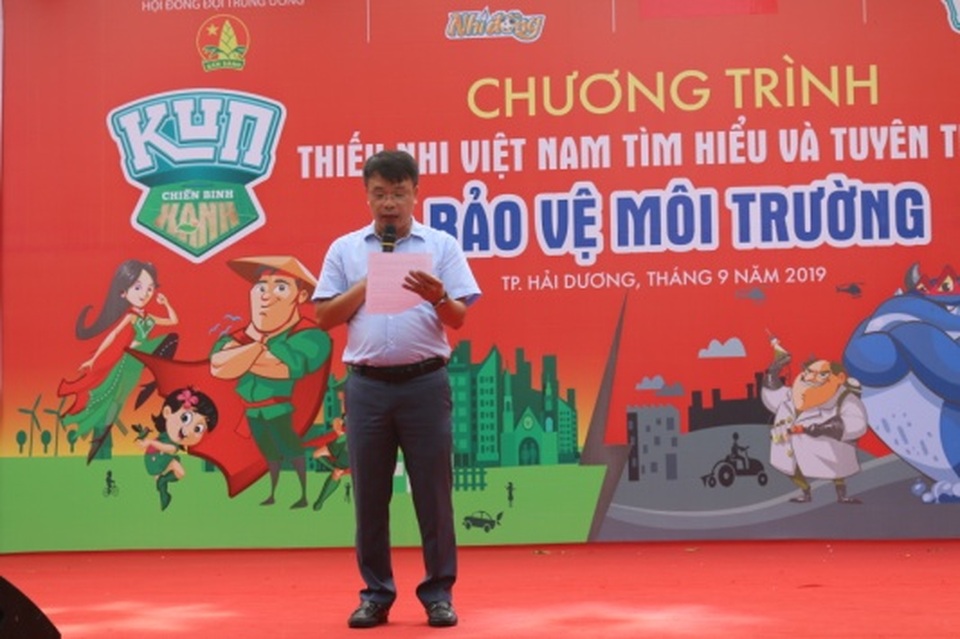 Tưng bừng lễ phát động Thiếu nhi Việt Nam tìm hiểu và tuyên truyền bảo vệ môi trường - 2 Tưng bừng lễ phát động Thiếu nhi Việt Nam tìm hiểu và tuyên truyền bảo vệ môi trường - 2