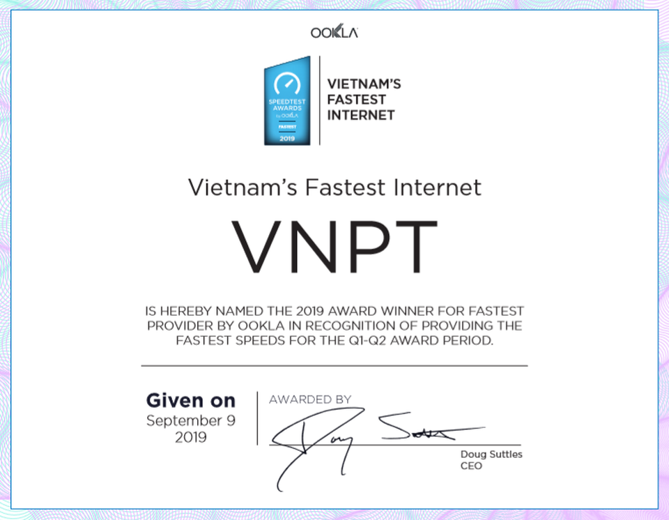 Speedtest công nhận VNPT là nhà mạng có tốc độ Internet nhanh nhất Việt Nam - 1 Speedtest công nhận VNPT là nhà mạng có tốc độ Internet nhanh nhất Việt Nam - 1