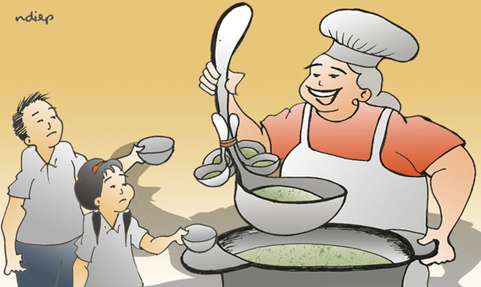 Bữa cơm bán trú “tủi hờn” qua cái nhìn trong cuộc - 1 Bữa cơm bán trú “tủi hờn” qua cái nhìn trong cuộc - 1