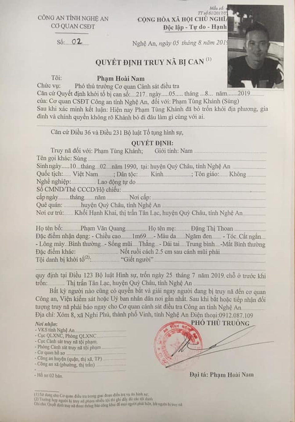 Truy nã 2 đối tượng giết người rồi bỏ trốn - 2 Truy nã 2 đối tượng giết người rồi bỏ trốn - 2