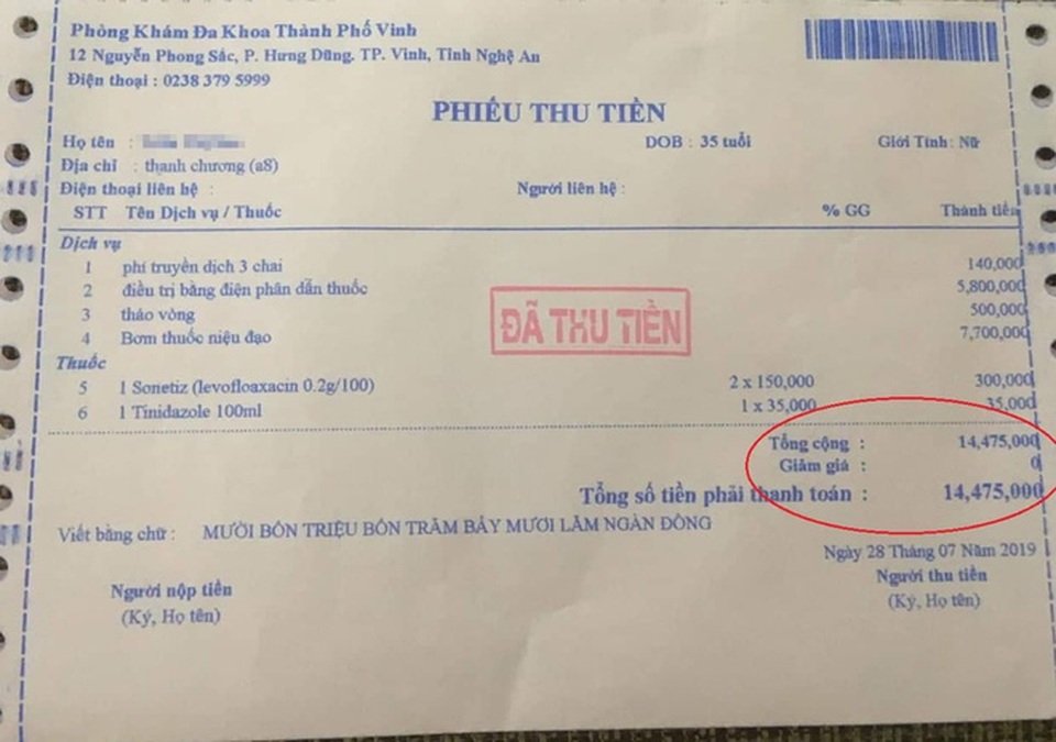 Nghệ An: Thu hồi giấy phép phòng khám bị tố “vẽ” bệnh móc túi khách hàng - 2 Nghệ An: Thu hồi giấy phép phòng khám bị tố “vẽ” bệnh móc túi khách hàng - 2