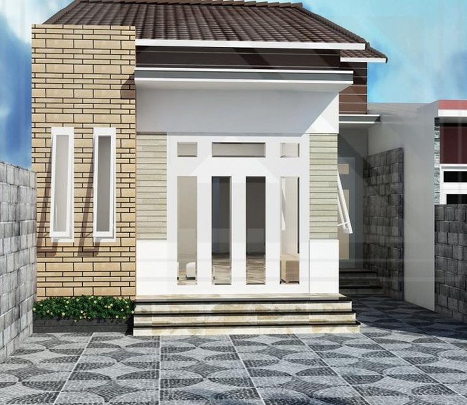 Mẫu nhà cấp 4 rẻ tiền tuyệt đẹp, được ưa chuộng cuối năm 2019 - 3 Mẫu nhà cấp 4 rẻ tiền tuyệt đẹp, được ưa chuộng cuối năm 2019 - 3