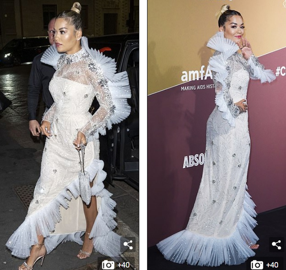 Rita Ora khoe eo săn chắc với váy đỏ rực - 7 Rita Ora khoe eo săn chắc với váy đỏ rực - 7