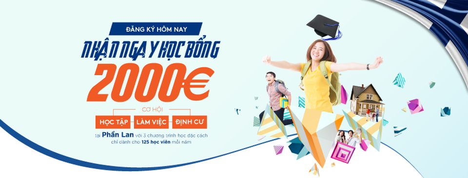 Tặng ngay học bổng trị giá 2000 Euro khi đăng ký tham gia chương trình du học đặc cách Phần Lan - 2 Tặng ngay học bổng trị giá 2000 Euro khi đăng ký tham gia chương trình du học đặc cách Phần Lan - 2