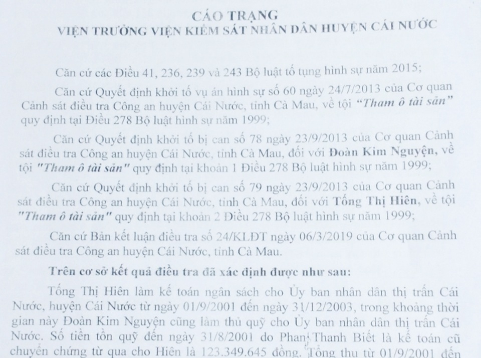 Vụ nguyên kế toán ủy ban thị trấn kêu oan: Viện kiểm sát “xin” rút hồ sơ điều tra bổ sung - 3 Vụ nguyên kế toán ủy ban thị trấn kêu oan: Viện kiểm sát “xin” rút hồ sơ điều tra bổ sung - 3