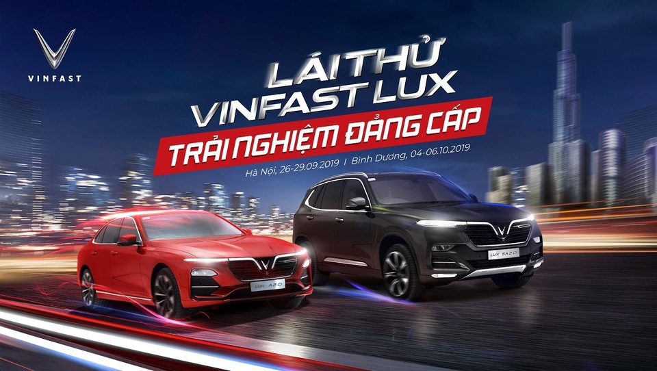 VinFast tổ chức chương trình lái thử xe Lux cùng chuyên gia quốc tế - 1 VinFast tổ chức chương trình lái thử xe Lux cùng chuyên gia quốc tế - 1