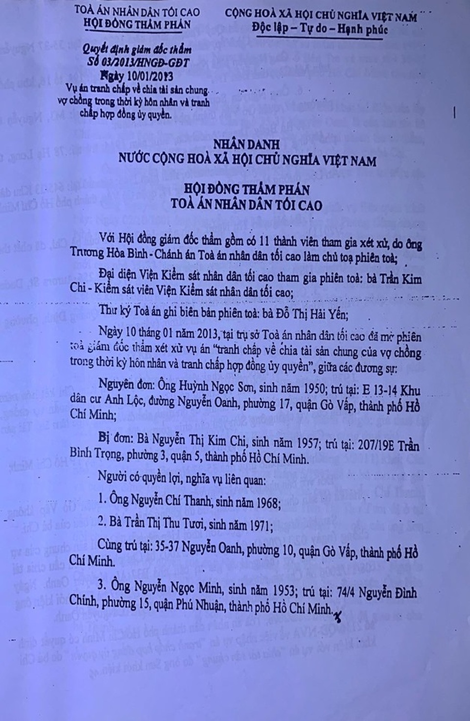 TP.HCM: Bản án có hiệu lực gần 10 năm vẫn “dài cổ” chờ thi hành án! - 7 TP.HCM: Bản án có hiệu lực gần 10 năm vẫn “dài cổ” chờ thi hành án! - 7