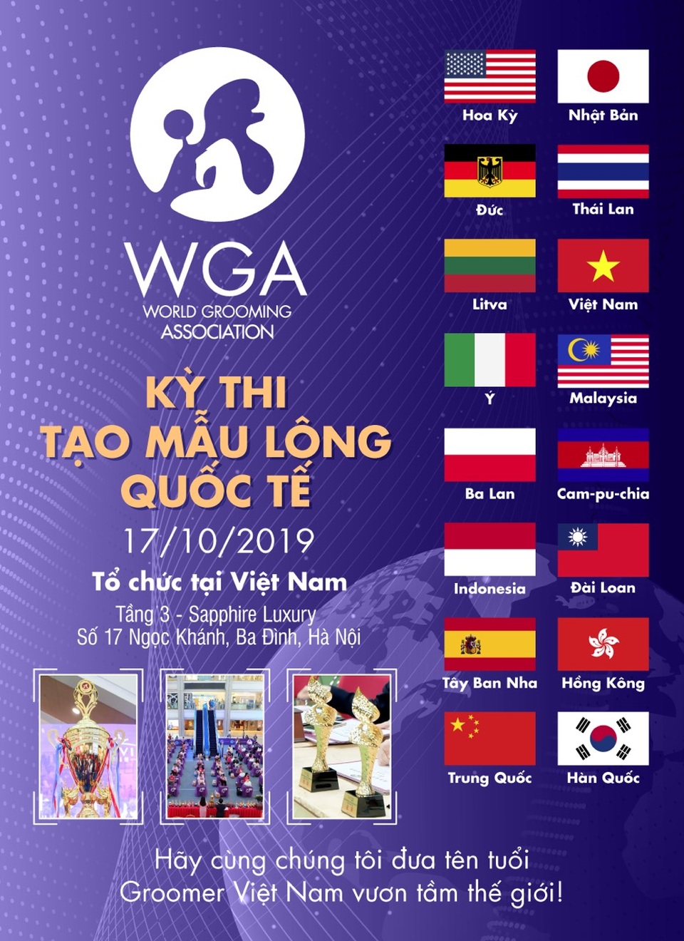 Cuộc thi tạo mẫu lông Quốc tế WGA - Cơ hội Phát triển cho nghề Grooming (nghề cắt lông thú cưng) - 1 Cuộc thi tạo mẫu lông Quốc tế WGA - Cơ hội Phát triển cho nghề Grooming (nghề cắt lông thú cưng) - 1