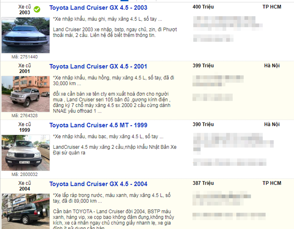 Xế sang Land Cruiser và BMW đời cũ về giá dưới 400 triệu đồng như xe cỏ - 1 Xế sang Land Cruiser và BMW đời cũ về giá dưới 400 triệu đồng như xe cỏ - 1