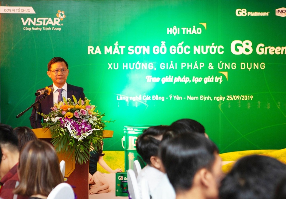 Lễ ra mắt sơn gỗ gốc nước G8 Green: Xu hướng, giải pháp và ứng dụng - 1 Lễ ra mắt sơn gỗ gốc nước G8 Green: Xu hướng, giải pháp và ứng dụng - 1