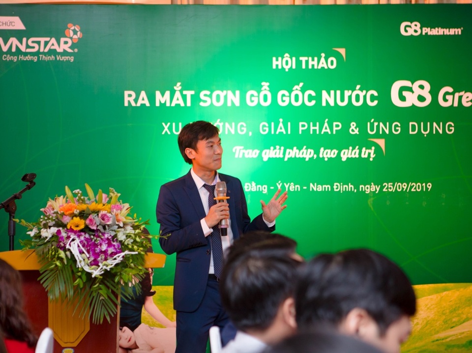 Lễ ra mắt sơn gỗ gốc nước G8 Green: Xu hướng, giải pháp và ứng dụng - 2 Lễ ra mắt sơn gỗ gốc nước G8 Green: Xu hướng, giải pháp và ứng dụng - 2