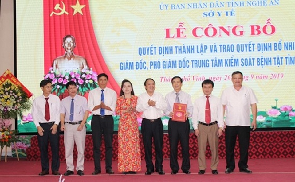 Thành lập trung tâm kiểm soát bệnh tật tỉnh Nghệ An - 1 Thành lập trung tâm kiểm soát bệnh tật tỉnh Nghệ An - 1