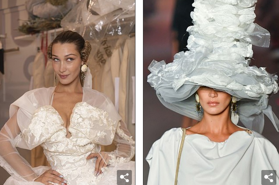 Bella Hadid diện váy lạ mắt, tỏa sáng trên sàn catwalk - 2